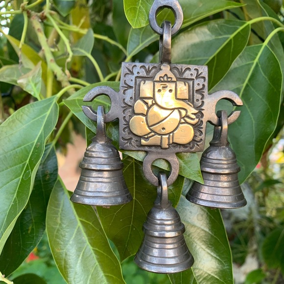 Antique Finish Golden Ganesh Ganapati Wind Chime - Picture 8 of 8